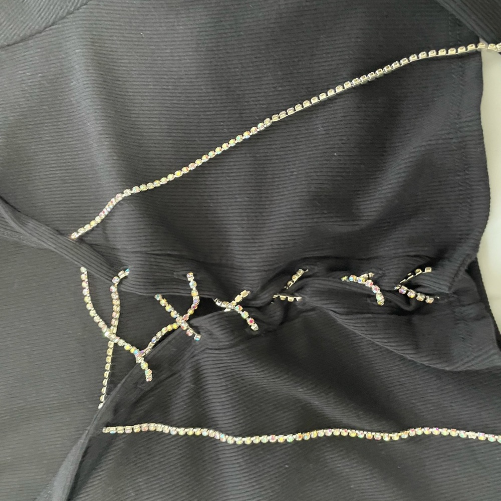 Ribbed open front top - Picture 2 of 4